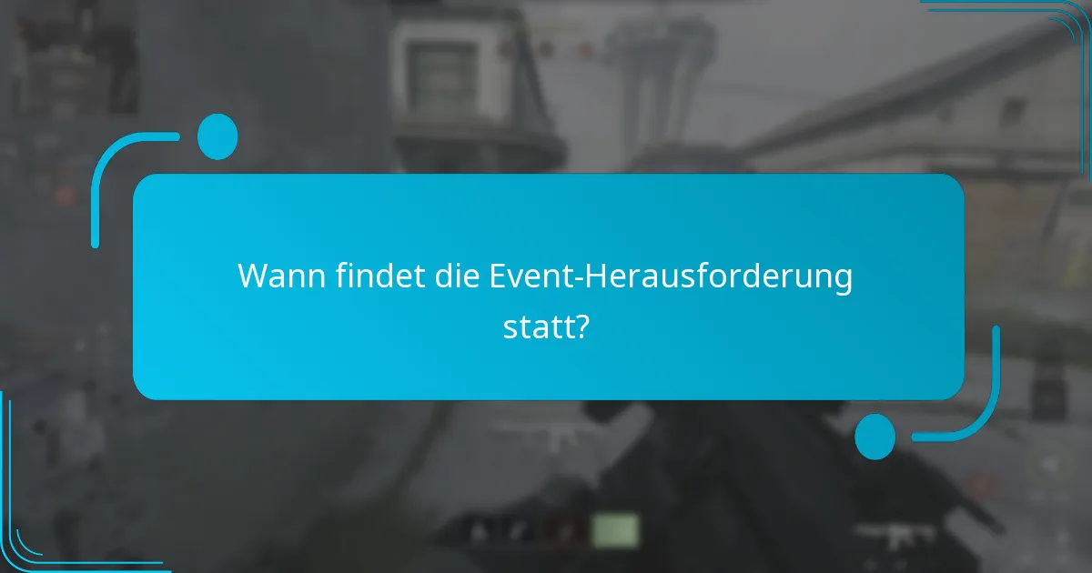 Wie nehme ich an der Event-Herausforderung teil?